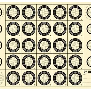 Cible Europ-Arm Benchrest 22 Hunter 42X29.7cm (A3) - Par 100