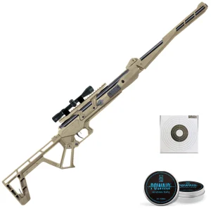 Pack Carabine à air Black Bunker BM8 - Cal.4.5 mm - Tan et accessoires