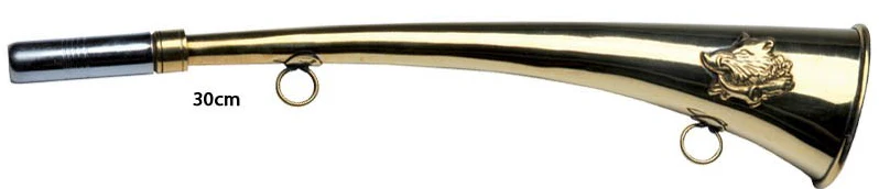 Corne d'appel Januel Laiton 30 cm - Décor Sanglier – Image 2