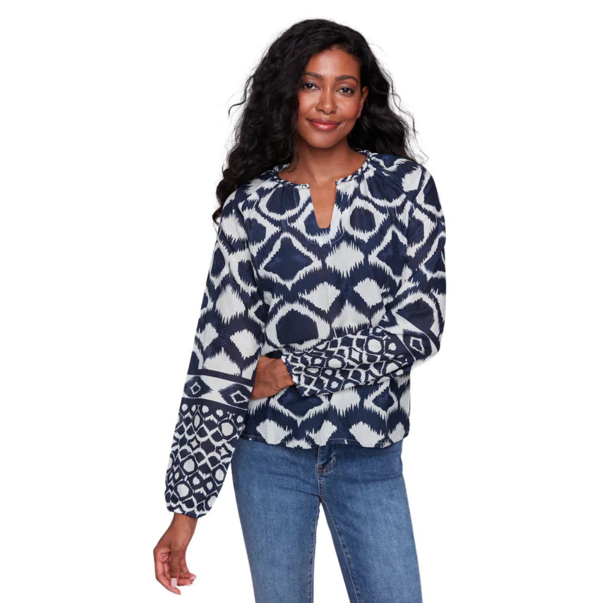 Charlie B Chemise À Manches Longues Printed Raglan Popover - Femme