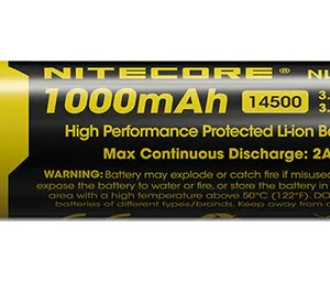 Accu Nitecore Li-ion 1000 mAh