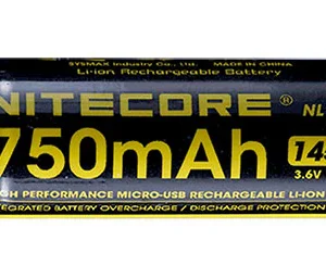 Accu Nitecore Li-ion 14500 Port Micro-USB