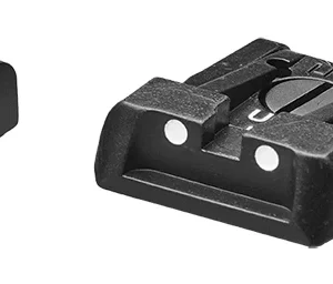 Hausse réglable et guidon point blanc LPA  pour Glock 17 à 23/25 à 32/ 32 34 35