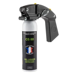 Aérosol gel Concorde defender cs 80 avec poignée - 100 ml