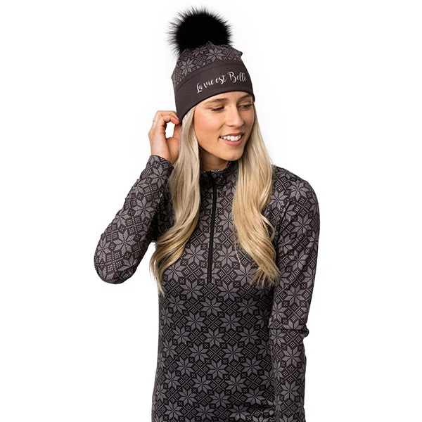 A&A Chandail Demi-Zip Flocons - Femme